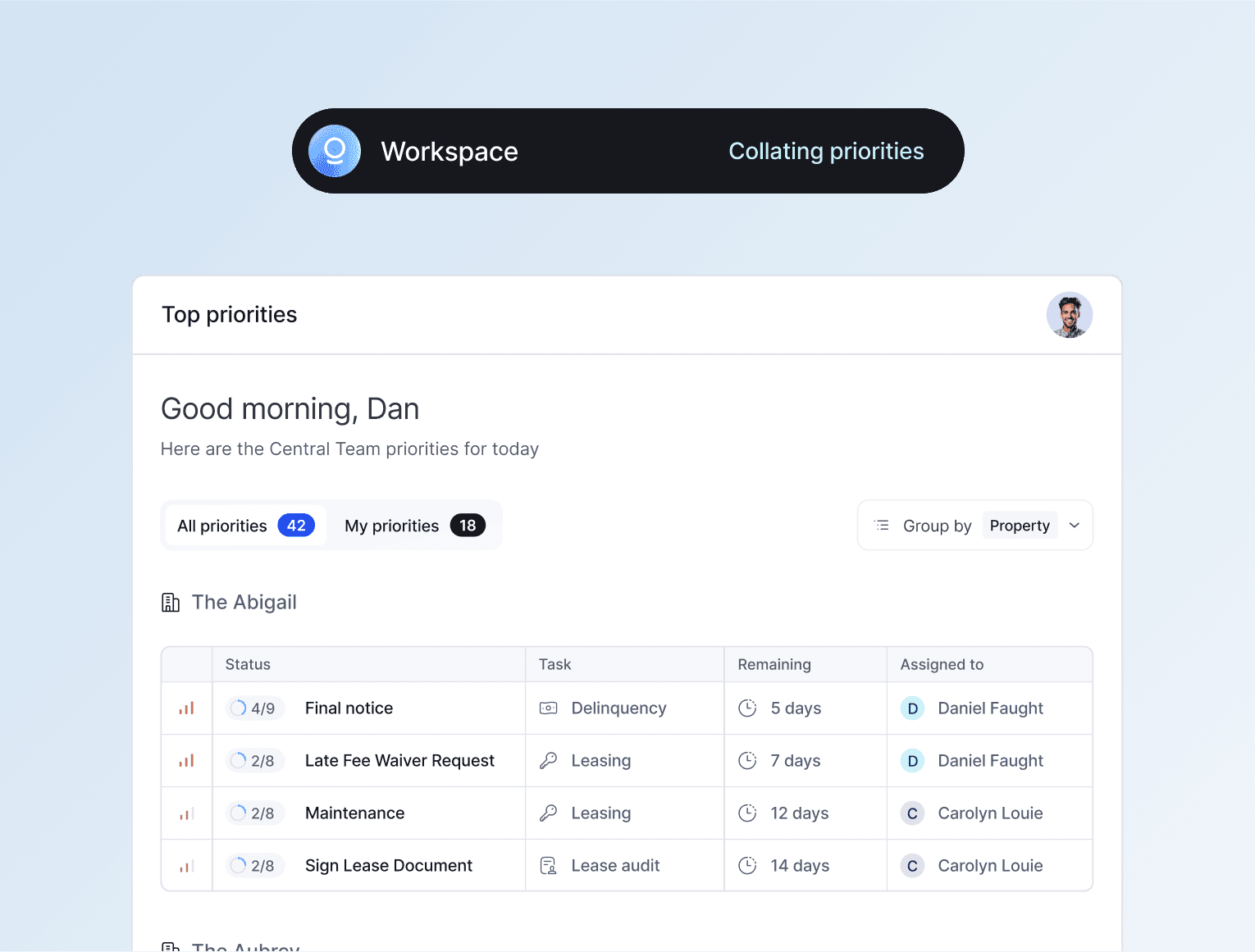 Two Column Workspace